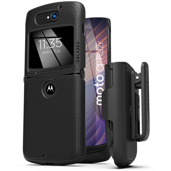 Encased DuraClip Designed for Moto Razr 5G Flip Belt Clip Case, Slim Phone Case with Holster