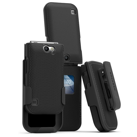 Encased DuraClip Designed for Nokia 2720 V Flip Belt Clip Case, Slim Phone Case with Holster (2720 Flip/Verizon TA-1295)