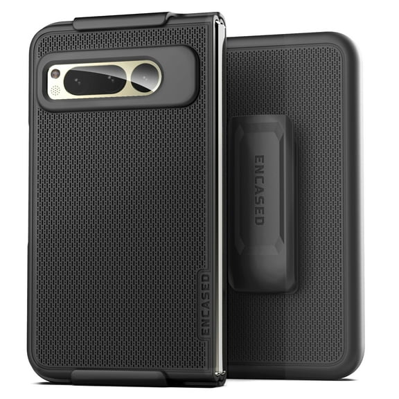 Encased DuraClip for Google Pixel Fold Belt Clip Case, Slim Phone Case with Holster (Black)