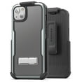 thumbnail image 1 of Encased Exos-Armor Designed for iPhone 14 Case with Belt Clip Holster and Durable Metal Kickstand (Gray), 1 of 12
