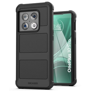 Encased Falcon Armor Designed for OnePlus 10 Pro 5G Case, Protective Heavy Duty Full Body Phone Case (Black)