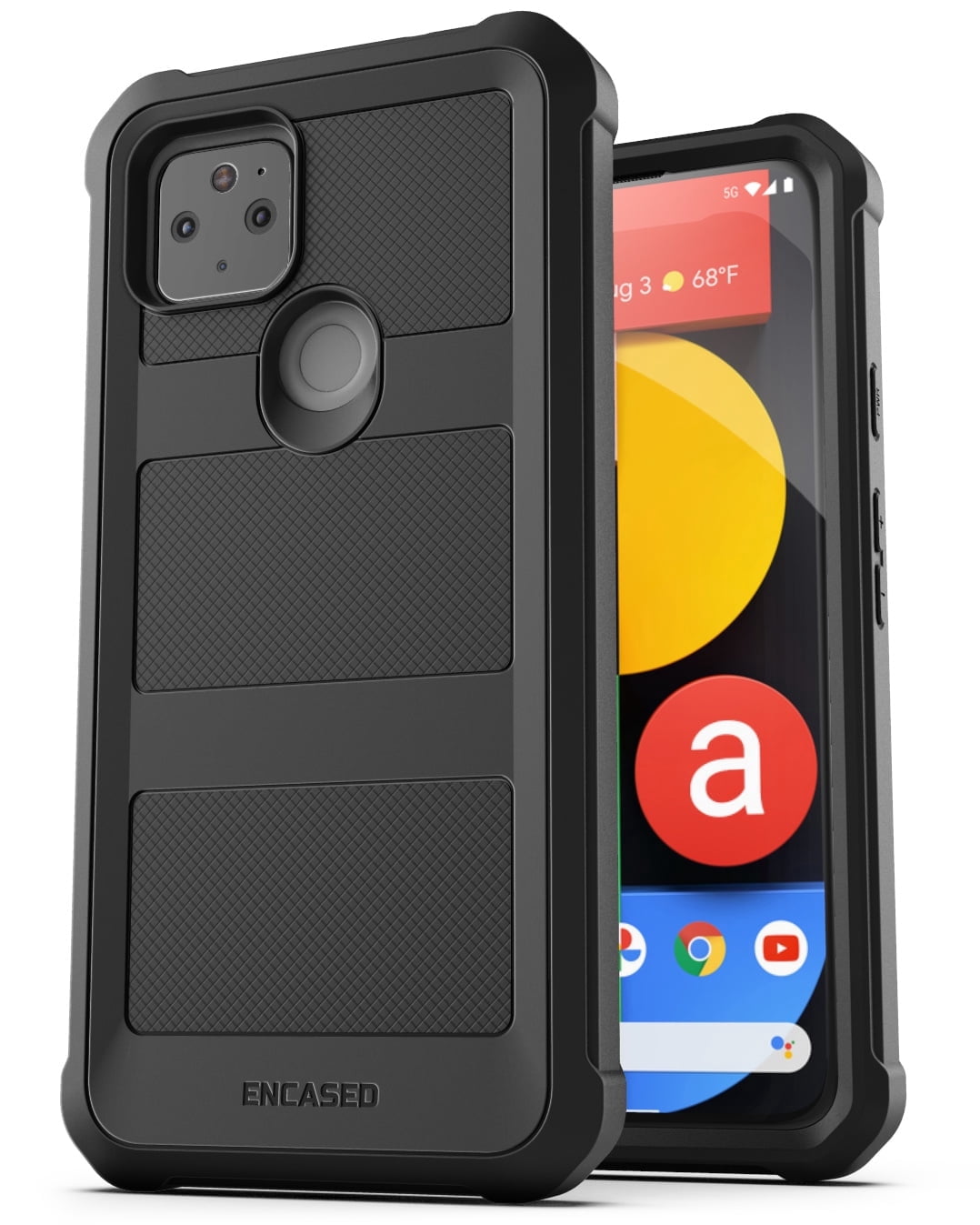 Encased Falcon Armor for Pixel 5a 5G Case, Protective Rugged Full
