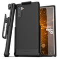 thumbnail image 1 of Encased Galaxy Note 10 Belt Clip Case (Thin Armor) Slim Grip Cover with Holster (Samsung Note 10) Black, 1 of 7
