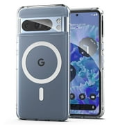 Encased Magnetic Case Designed for Google Pixel 8 Pro - Compatible with MagSafe Charging & Accessories Clear