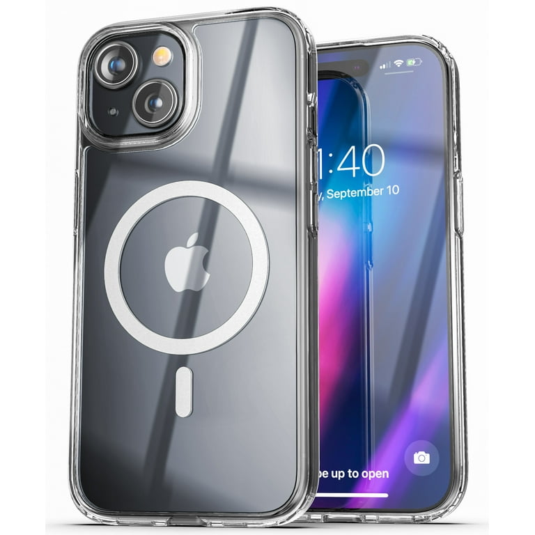 Encased Magnetic Clear Back Designed for iPhone 15 Clear Phone Case Compatible with MagSafe, Slim Protective Cover - Walmart.com Encased Magnetic Clear Back Designed for iPhone 15 Clear Phone Case Compatible with MagSafe, Slim Protective Cover - Walmart.com