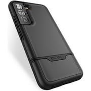 Encased Rebel Series Designed for Samsung Galaxy S22 Case, Protective Heavy Duty Phone Case - Black