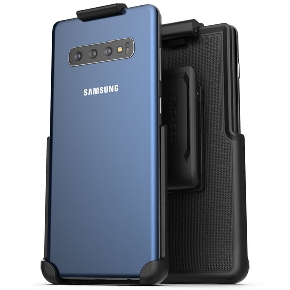 Encased Samsung Galaxy S10 Belt Clip Holster (ClipMate) Secure-Fit Case Free Design (2019) Black