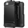 thumbnail image 1 of Encased Scorpio R7 Compatible to iPhone 7 Plus (5.5") Belt Clip Case, Premium Tough Protection w/Holster (Smooth Black), 1 of 6