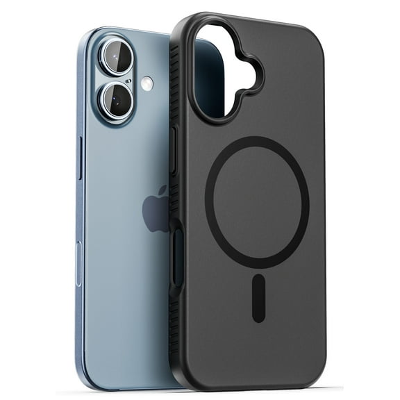 Encased SlimShield for iPhone 17 Dual-Hybrid Case (Compatible with MagSafe) - Thin Profile Magnetic Case, Minimalist Design (Black)