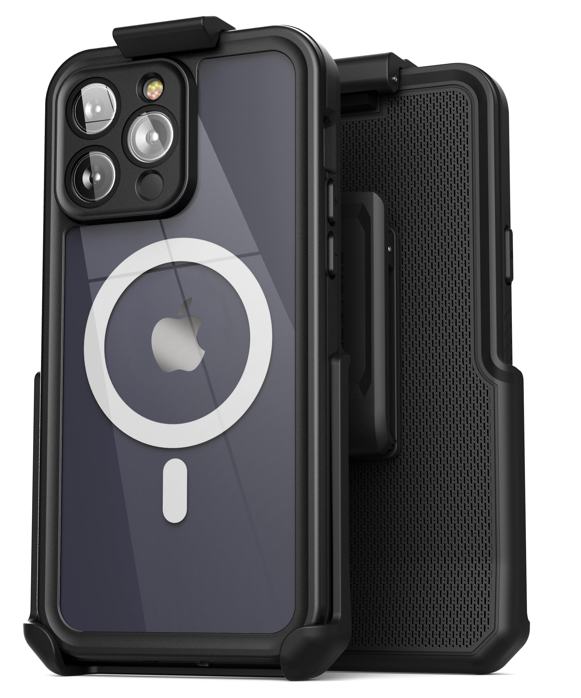 Encased Titan-X Designed for iPhone 14 Pro Max Waterproof Case Compatible with MagSafe and Belt Clip Holster (MIL-Spec Extreme Protection)