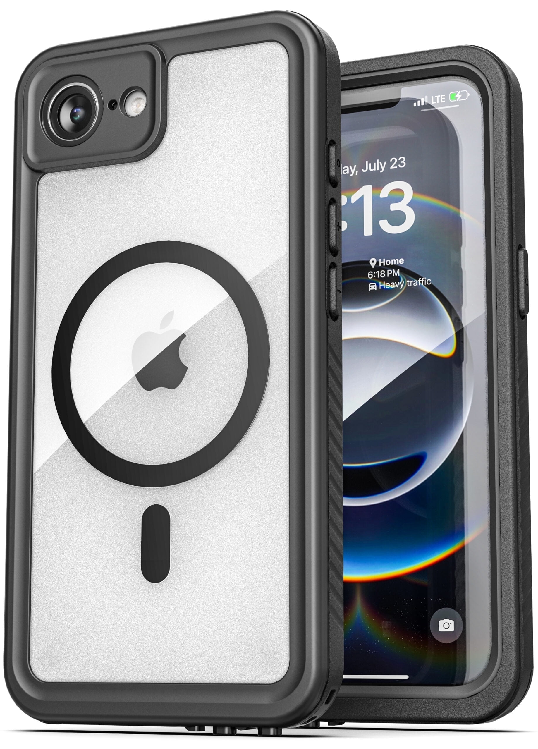 Encased Titan-X Designed for iPhone 16e Waterproof Case, (2025) Full Body Protective Phone Case with Built-in Screen Protector and Port Cover (MagSafe Compatible)