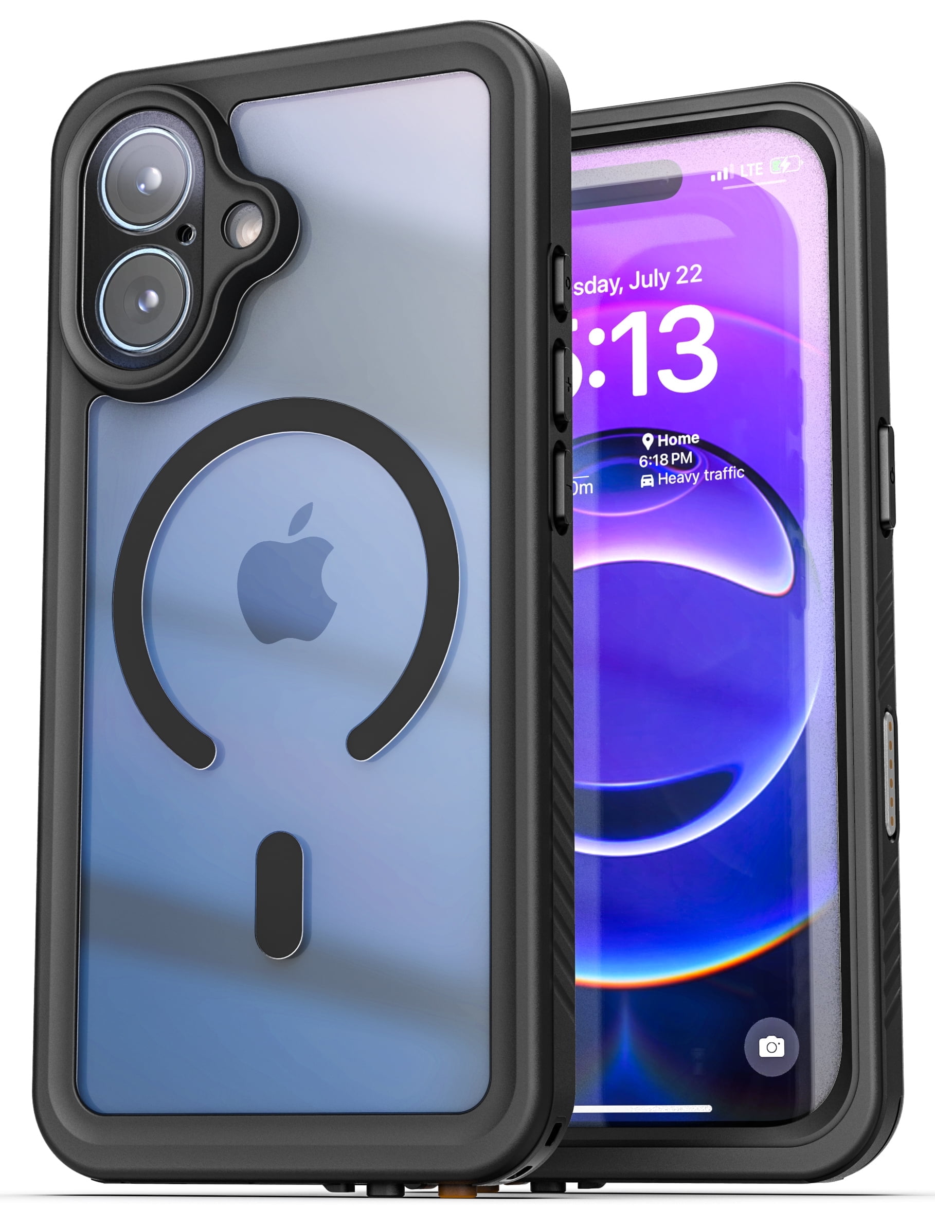 Encased for iPhone 17 Waterproof Case with Camera Control Capture Button [IP-68] Full Body Protection with Built-in Screen Protector (Compatible with MagSafe)