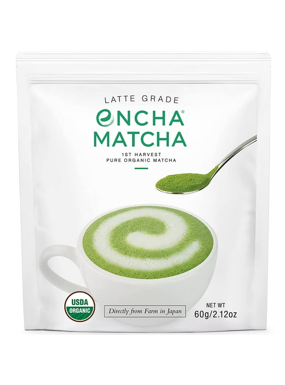Encha Matcha Green Tea Powder, Organic Latte First Grade, 2.12 Oz