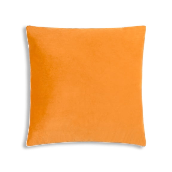 Enchant Home Noah Orange Velvet Pillow