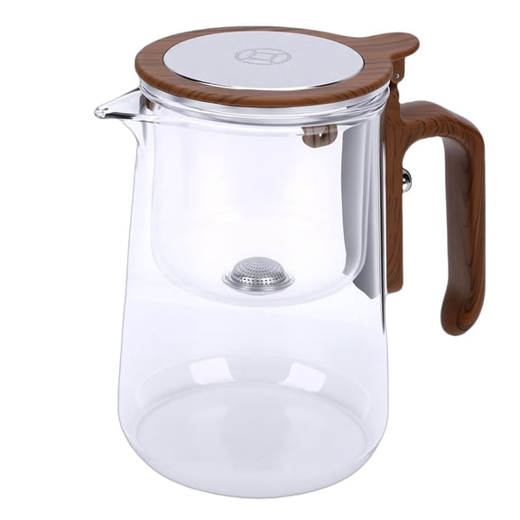 Enchant Tea Pot Large Capacity Transparent Magnetic Water Separation Teapot with Detachable Infuser for Home Restaurant 800ml