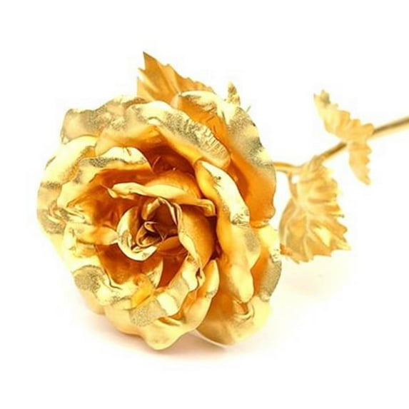 Enchante Handmade Gold Foil Artificial Rose, Wedding Anniversary Birthday Mother's Day Gift Galaxy Eternity Rose