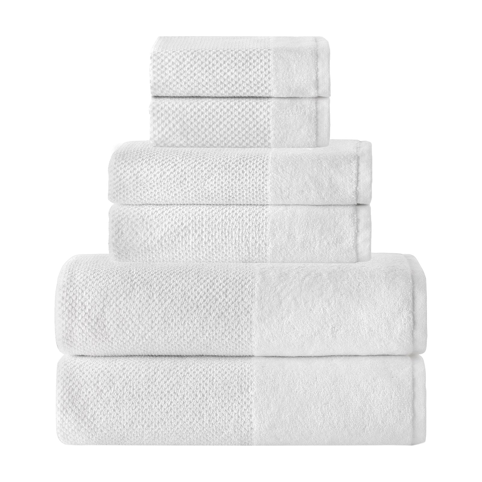 Enchante Home Incanto Towel Set 6 Piece Set, long staple Turkish