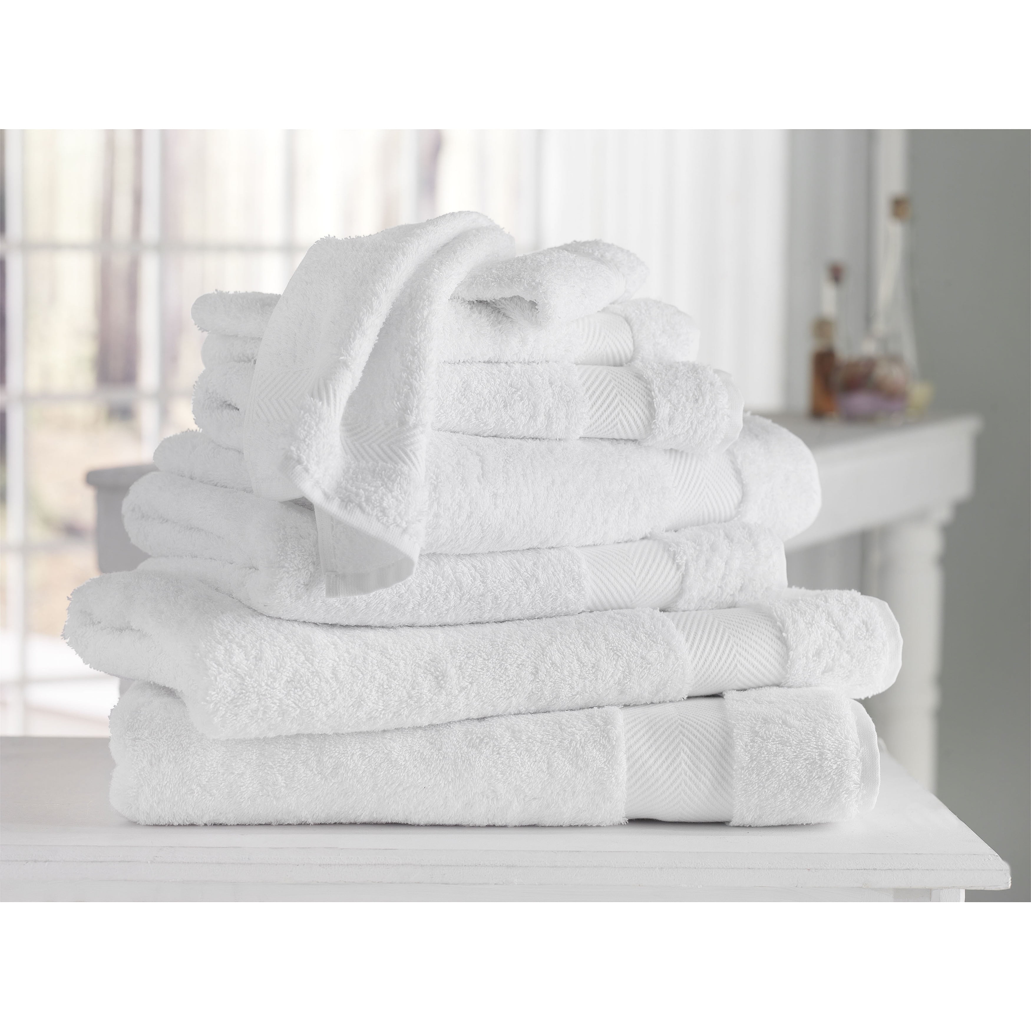 Oversized White Turkish Cotton Bath Sheets Set