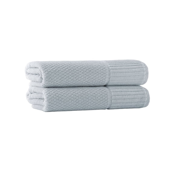 Enchante Home Timaru Turkish Cotton 2 pcs Bath Towels - Waterfall