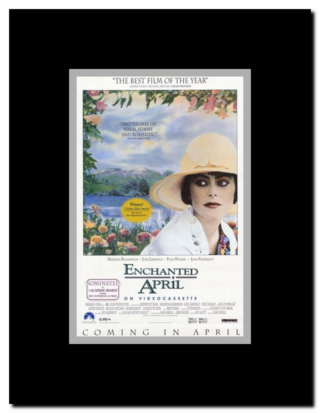 Enchanted April Framed Movie Poster