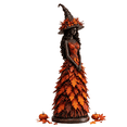 thumbnail image 1 of Enchanted Autumn Witch Figurine Magical Fall Witch Statue Resin Harvest Witch Sculpture for Indoor Halloween Home Display, 1 of 5