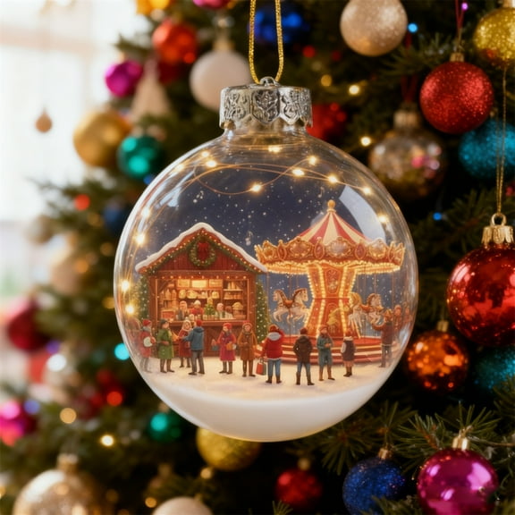 Enchanted Christmas Ball Ornaments,Winter Wonderland Christmas Ornaments,Holiday Centerpiece Ornaments,Can Be Used to Decorate Trees,Add Touch Color Your Christmas Tree B