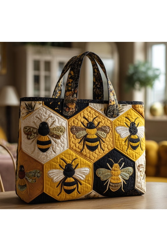 Enchanted Dragonfly Quilted Tote Bag