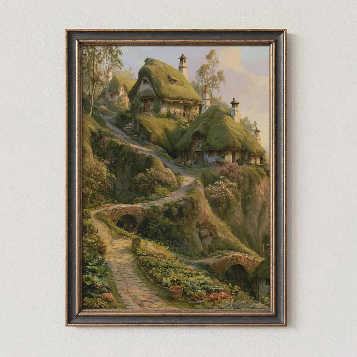 Enchanted Fantasy Village Wall