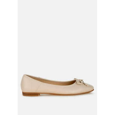 Enchanted Faux Leather Casual Ballerinas