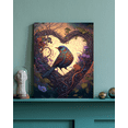 thumbnail image 1 of Enchanted Feathers- Birds of Love Canvas Wall Art, 1 of 2