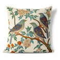 thumbnail image 1 of Enchanted Feathers Indoor/Outdoor Pillow in Beige 26 x 26 with removable cover, 1 of 8