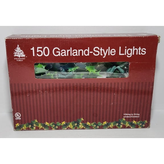 Enchanted Forest 150 Count Garland Style Clear Christmas String Lights