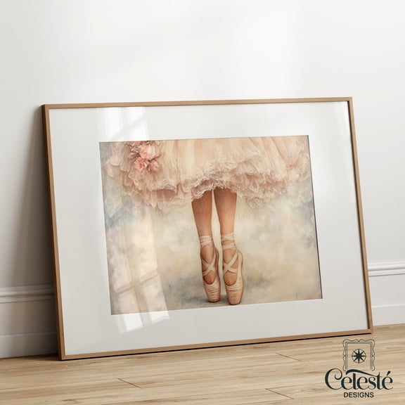 Enchanted Forest Art Print, Flowers Path Home Decor #4668, 8x12 UNFRAMED