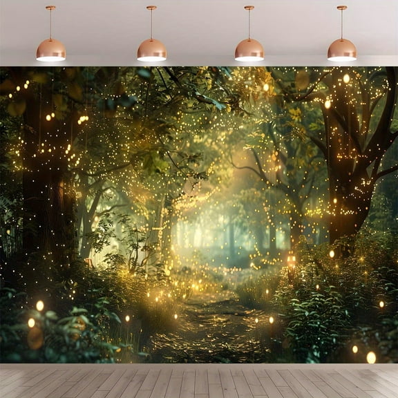 Enchanted Forest Backdrop Fairy Magic Forest Photography Background Spring Wonderland Garden Party Decorations Banner Supplies Photo Booth Props