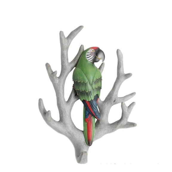 Enchanted Forest Bird Parrot Nest Branch Wall Hook for Hanging Clothes Coats Towels Keys Hats, Decorative Wall Mounted Hook, Kids Room Wall Hook