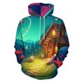 thumbnail image 1 of Enchanted Forest Cottage(1)-1 Men's Women Vintage 3D Hooded Sweatshirt - All-Season Loose Fit Streetwear, 1 of 6