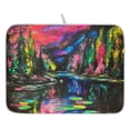 thumbnail image 1 of Enchanted Forest Dish Drying Mat for Kitchen, Quick Drying Absorbent Soft Durable 16" x 18", 1 of 10