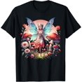 thumbnail image 1 of Enchanted Forest Fairy Butterfly Floral Fantasy T Shirt Size S-5XL, 1 of 5