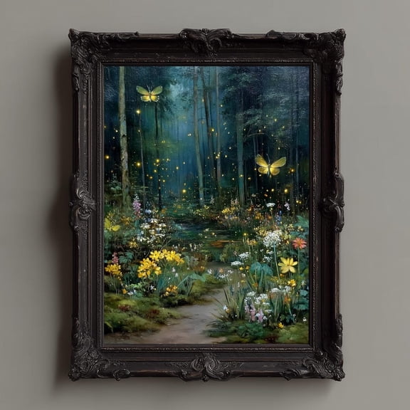 Enchanted Forest Fairy Wall Art Print