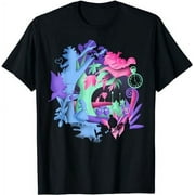 Enchanted Forest Glow-in-the-Dark T-Shirt - Mesmerizing Neon Silhouette
