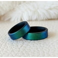 thumbnail image 1 of Enchanted Forest Green Dual Layer Breathable Silicone Ring 6mm Bandwidth, 1 of 5