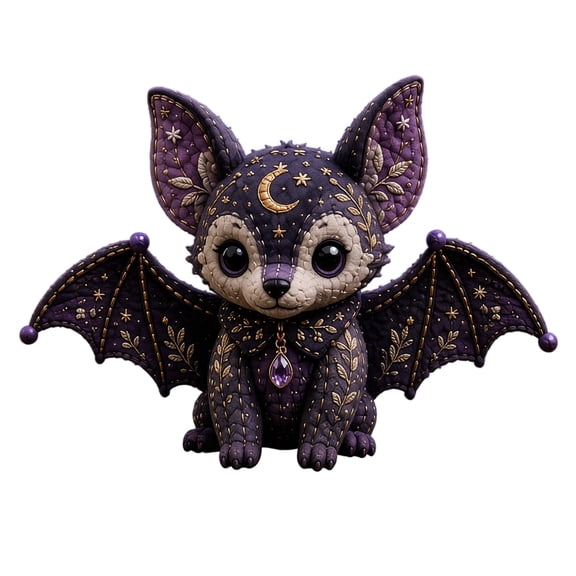 Enchanted Forest Guardians DIY Craft Kit Handmade Plush Raccoon with Embroidered Moon and Star Patterns for Home Decoration Gift