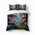 thumbnail image 1 of Enchanted Forest Mushroom Path Bedding Set 3 Pcs Soft Microfiber Quilt Cover For Bedroom Decor, Comforter Cover With 2 Pillowcase, 1 of 5