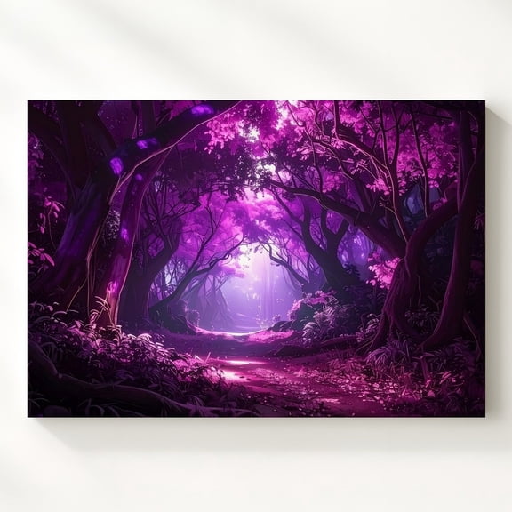 Enchanted Forest Path Wall Art Print, Fantasy Landscape Decor