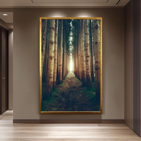 Enchanted Forest Pathway Print Dreamy Woodland Wall Art, Unframed Paper Poster 8x10in