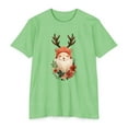 thumbnail image 1 of Enchanted Forest Santa: Festive Holiday Tee- Unisex CVC Jersey T-shirt, 1 of 4