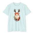 thumbnail image 1 of Enchanted Forest Santa: Festive Holiday Tee- Unisex CVC Jersey T-shirt, 1 of 4