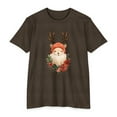 thumbnail image 1 of Enchanted Forest Santa: Festive Holiday Tee- Unisex CVC Jersey T-shirt, 1 of 4
