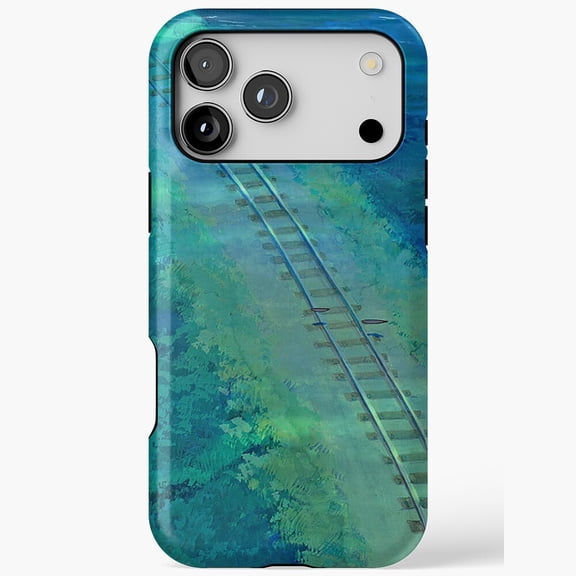 Enchanted Forest Train Tracks Anime Style Phone Case 17 to 11 Pro Max