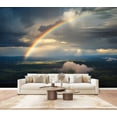thumbnail image 1 of Enchanted Forest Wallpaper Rainbow Landscape After Rain Scenic River Dramatic Peel and Stick Wall Murals 100"H x 144"W Removable PVC Wall Paper Self-Adhesive Wall Paintings for Bedroom Living Room, 1 of 7